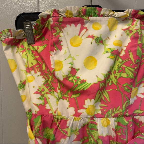 Lilly Pulitzer Pink and Yellow Floral Kids Dress - Picture 2 of 4